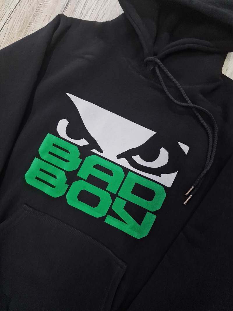 BAD BOY Logo green FOuTER KOuKOuLA - black
